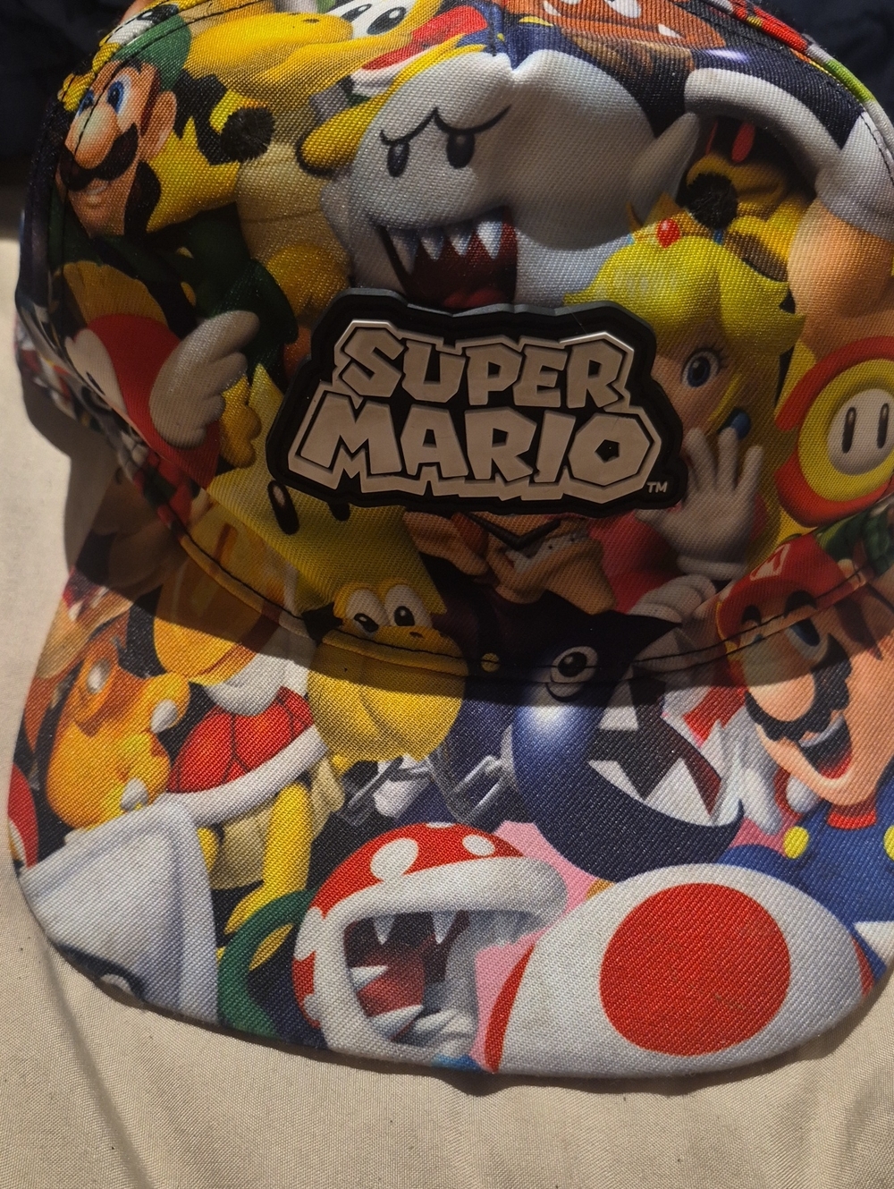 Super Mario Kids Multicolor Character Snapback Hat
